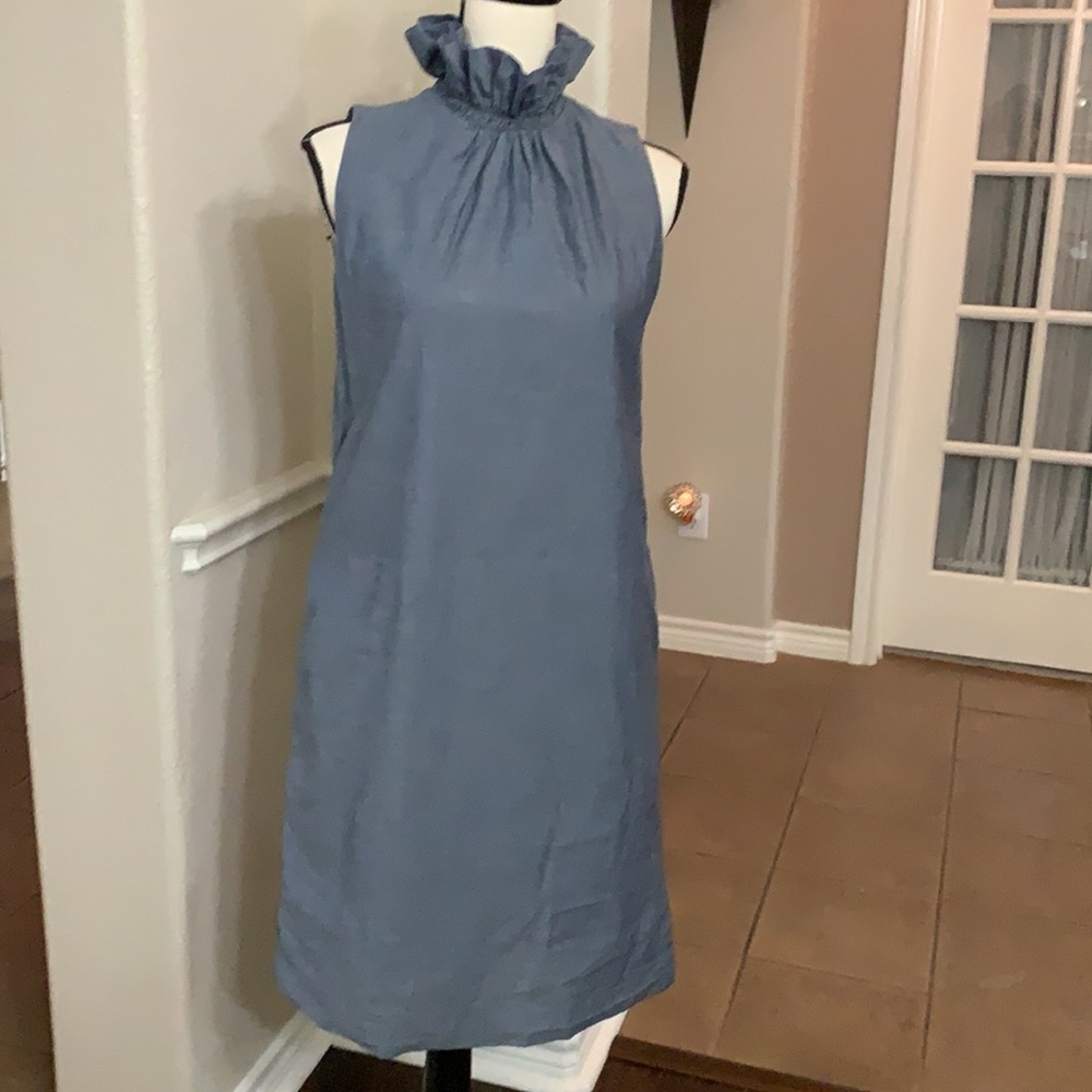 Banana Republic chambray midi denim dress